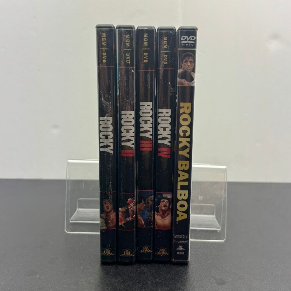 Rocky DVD Lot of 5 Movies  I II III IV Rocky Balboa Sylvester Stallone
